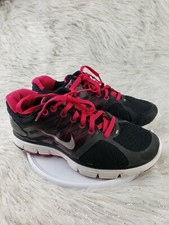 Nike 'Lunarglide 2' 414302-001 Black Pink Dynamic Support Sneakers Girls Size 5Y