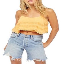 Free People Women's Home Again Crop Camisole - Med