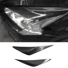 For Nissan Altima Teana 2013-2015 Carbon Fiber Headlight Eyebrow Eyelid Cover 2x
