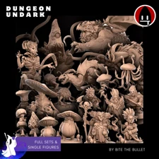 Dungeon Underdark by Bite the Bullet DnD Miniature lot 3D Printed D&D RPG Mini