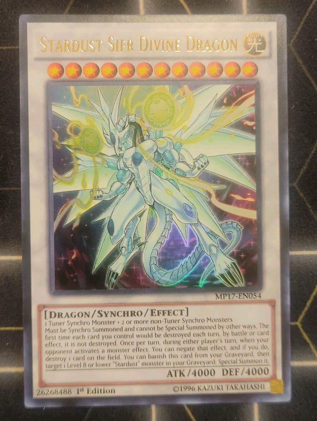 Stardust Sifr Divine Dragon  MP17-EN054  Ultra Rare 1st Ed Near Mint Yu-Gi-Oh!