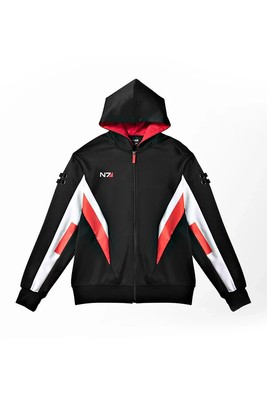 Mass Effect N7 Logo Custom Men s Full Zip Hoodie Official NEW