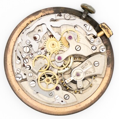 Partial Vintage Suisse 31.0 mm x 8.6 mm Two-Register Chronograph Watch Movement