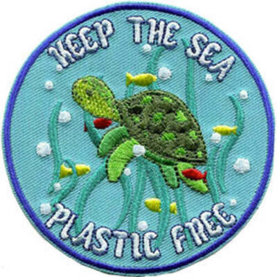C&D Visionary JSX Plastikfreies Meer Umwelt Gestickter Patch P-JSX-0078