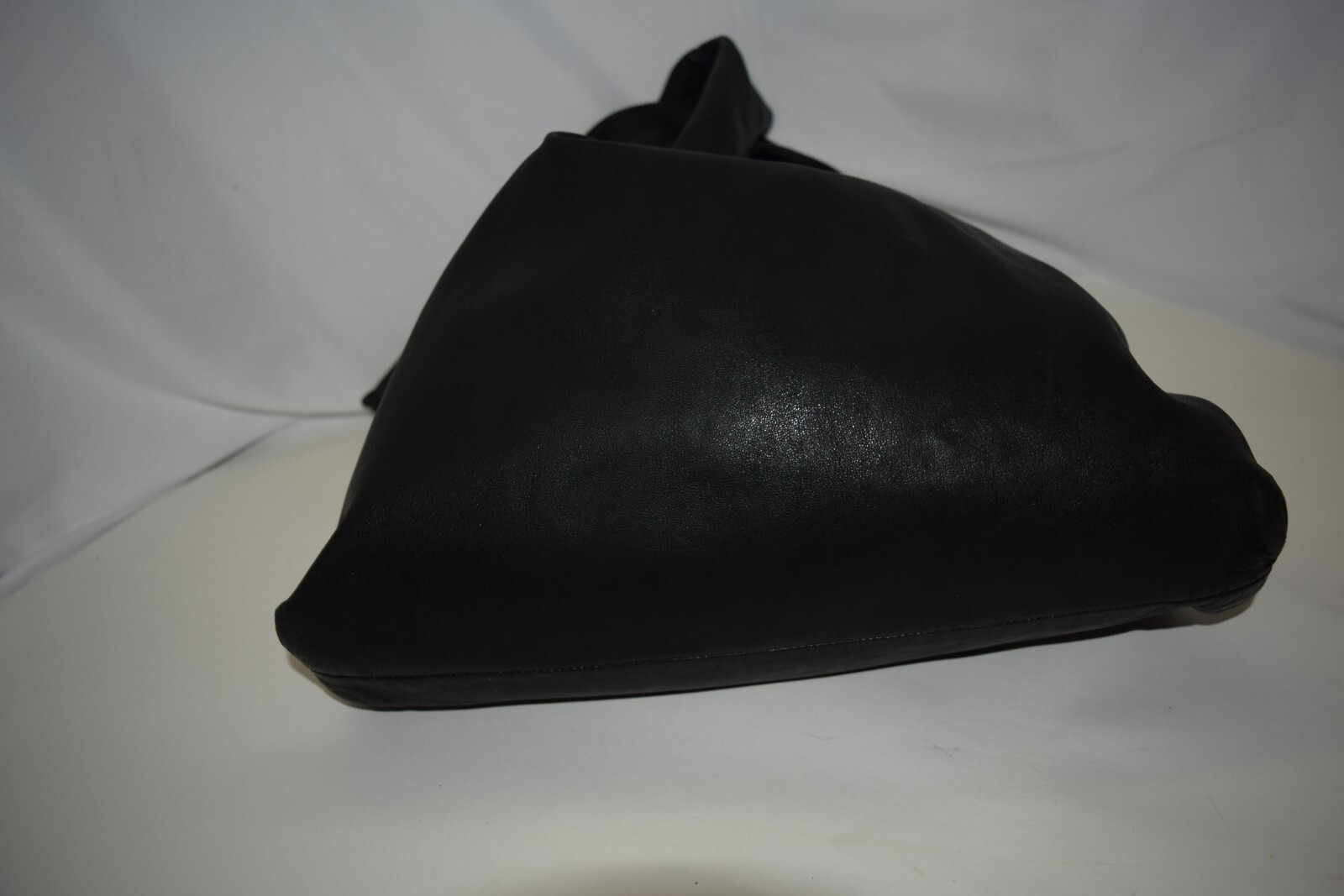HELMUT LANG BLACK LEATHER KNOT BAG RARE image 4
