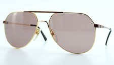 VIENNALine Sunglasses 1390 42 60-17 135 Vintage 80s Pilot Frame Gold Germany