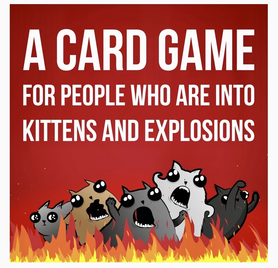 Exploding Kittens 2 Player Card Game 4 People Into Kittens & Explosions - Image 4 of 4