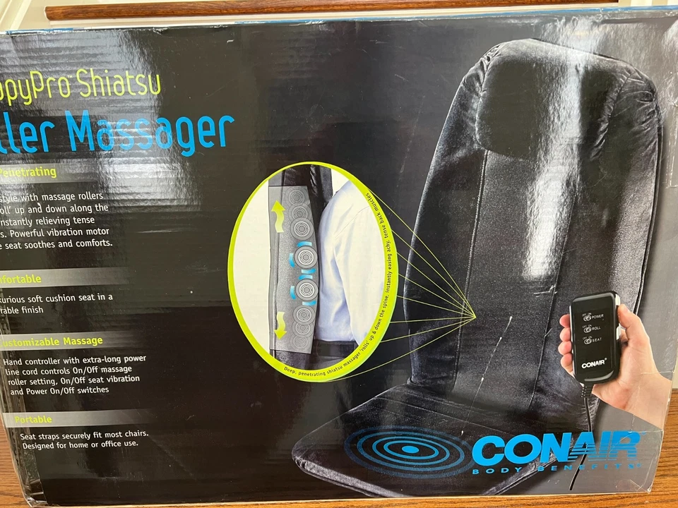 Masajeador con rodillos Shiatsu Conair TherapyPro Foto 2 de 4