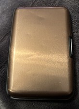 Black Aluminum Metal Wallet Business ID Credit Card Case Holder, 4.5x0.75x3 Inch