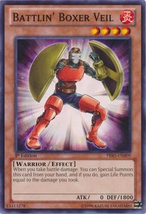 Battlin' Boxer Veil - PRIO-EN009 - Common - Unlimited Edition x3 - Near Mint