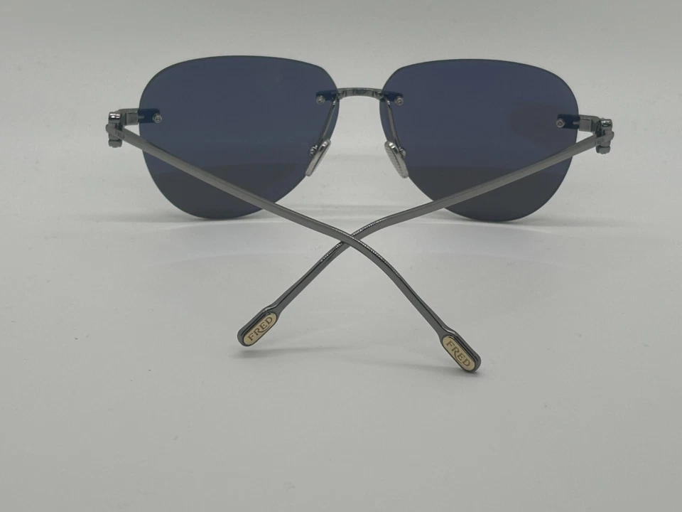 NEW FRED FG40064U 14A SILVER SUNGLASSES 59-12-140mm - Image 4 of 4