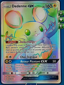 Dedenne-GX rainbow digital card for Pokemon TCG Online | eBay