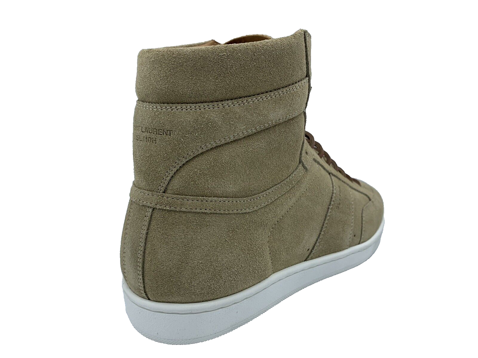 Sneakers alte Saint Laurent in camoscio marrone $800 US 9 EU 42 Made in Italy