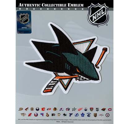 San Jose Sharks Primary Team Logo Patch Emblem Jersey Official NHL Hockey 