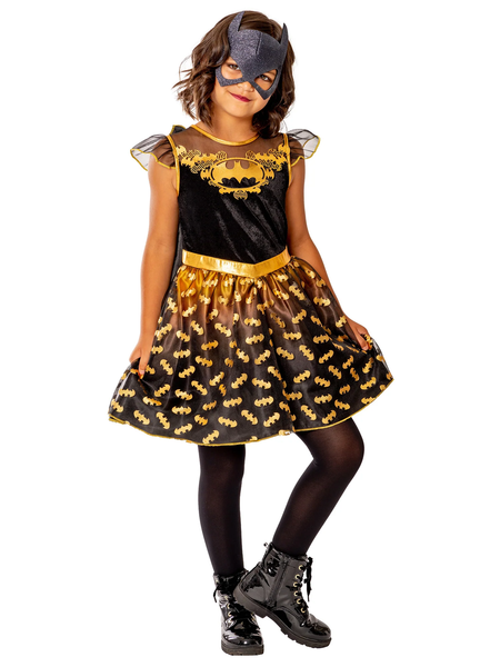 Batgirl Kleid Deluxe KinderkostüM Kinder Superheld Comic Buch FaschingskostüM-image