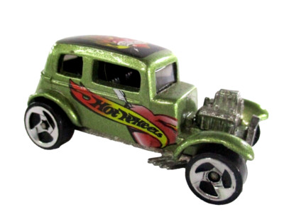 Vintage Hot Wheels 32 Ford Vicky Green Diecast Car Mattel 1968 Made in Maylasia