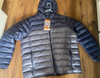 Eddie Bauer Men's EB650 CirrusLite Down Hooded Jacket, Atlantic