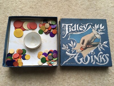 C1910 VINTAGE J.W.SPEARS&SONS TIDLEY WINKS SPIEL