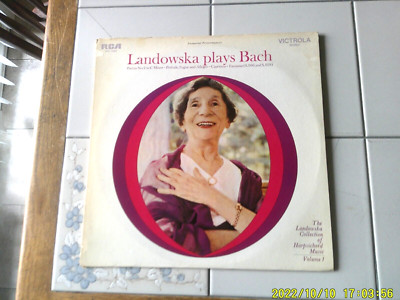 LANDOWSKA Plays BACH Harpsichord Music Vol. 1 PARTITA No 2 FANTASIA PRELUDE LP