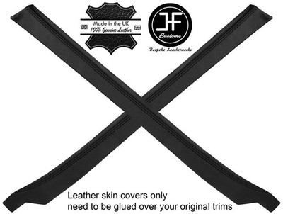 BLACK STITCH 2X Abdeckung Der Heck-Kotflügelleiste Leder Porsche 911 964 993