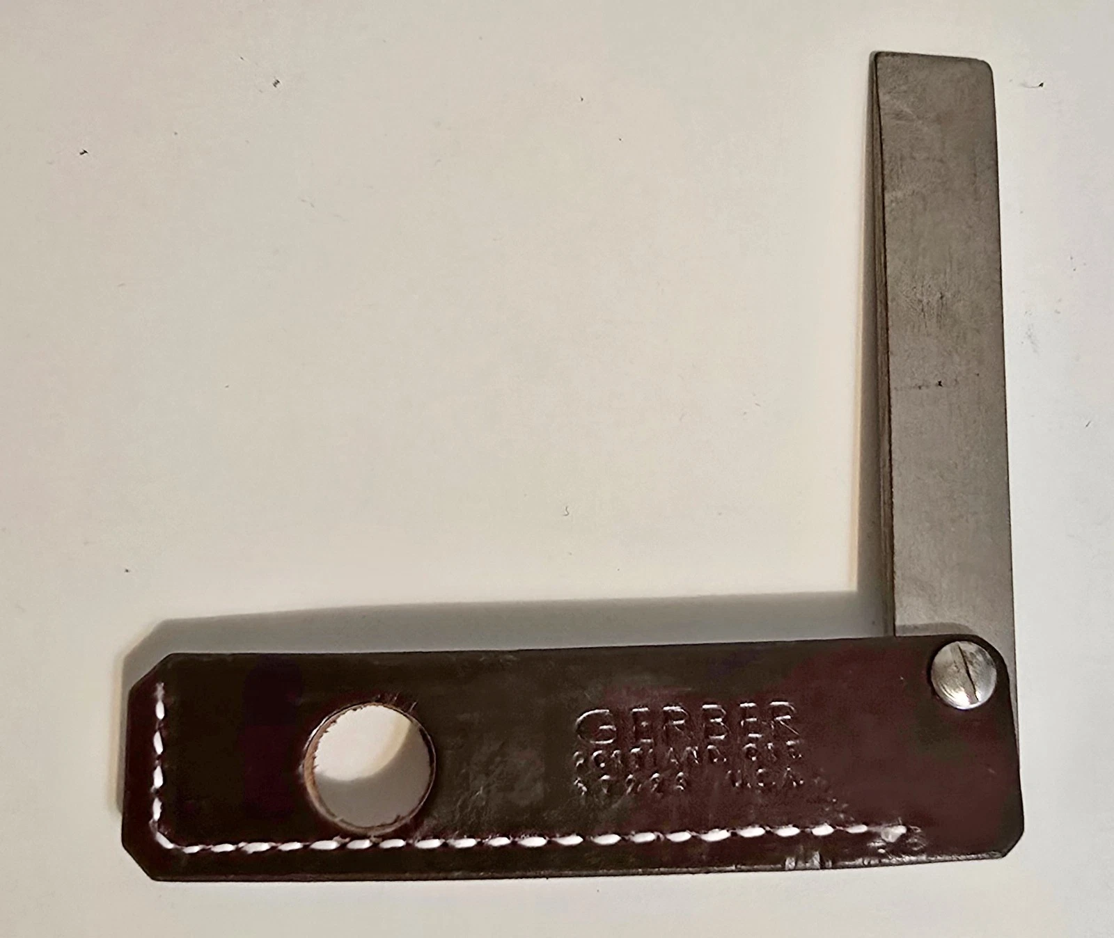 Vintage Gerber Sportsman Chisel Tip Steel Knife Sharpener Hone Portland OR USA