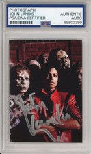 Michael Jackson Thriller Photograph SIGNED John Landis PSA DNA COA Autograph