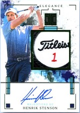 HENRIK STENSON 2025 IMPECCABLE LIV GOLF GREEN ELEGANCE PATCH AUTO SP 1/4