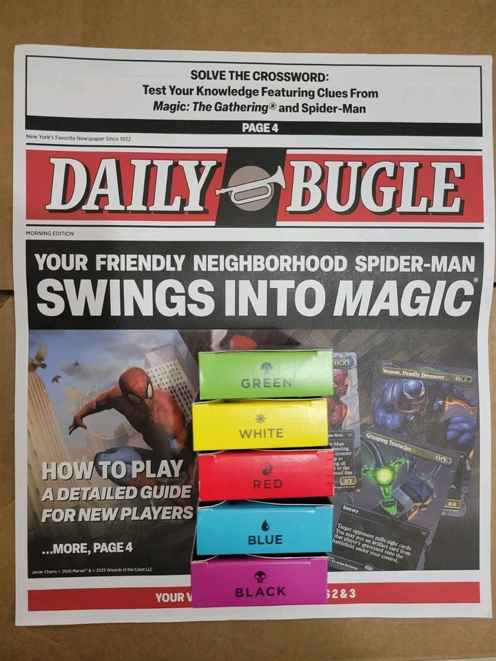 2025 Magic The Gathering Marvel Spider-Man Welcome Deck Complete Set 5- SDCC MTG - Image 2 of 3