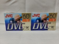 New JVC MiniDV 60 Minute Digital Video Cassette Tapes   Lot of 2