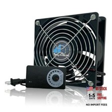 Computer Fan with AC Plug, 120mm Variable Speed Axial Muffin 120mm 25mm 1 Pcs