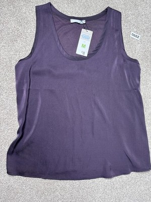 Primark Tanktop pflaumenlila ärmellos, Größe M