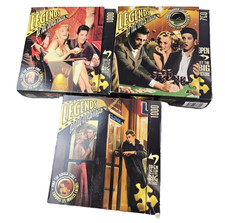 MasterPieces Legends Silver Screen Lot 3 Jigsaw Puzzles 1000 750 Pc Multi-Color