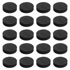 32Pcs Speaker Isolation Pads, 65mmx16mm Black Round EVA Acoustic Foam Pads Feet