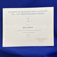 RARE Frasier 1996-97 Primetime Emmy Award Honors Certificate Outstanding Comedy