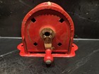 Vintage 1950s ACME Clothesline Reel Wall Mount Retractable RED Metal — photo 1