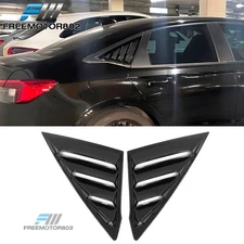Fits 22-25 Honda Civic 11th Gen Sedan IKON Style PC 2PC Side Window Louver Scoop