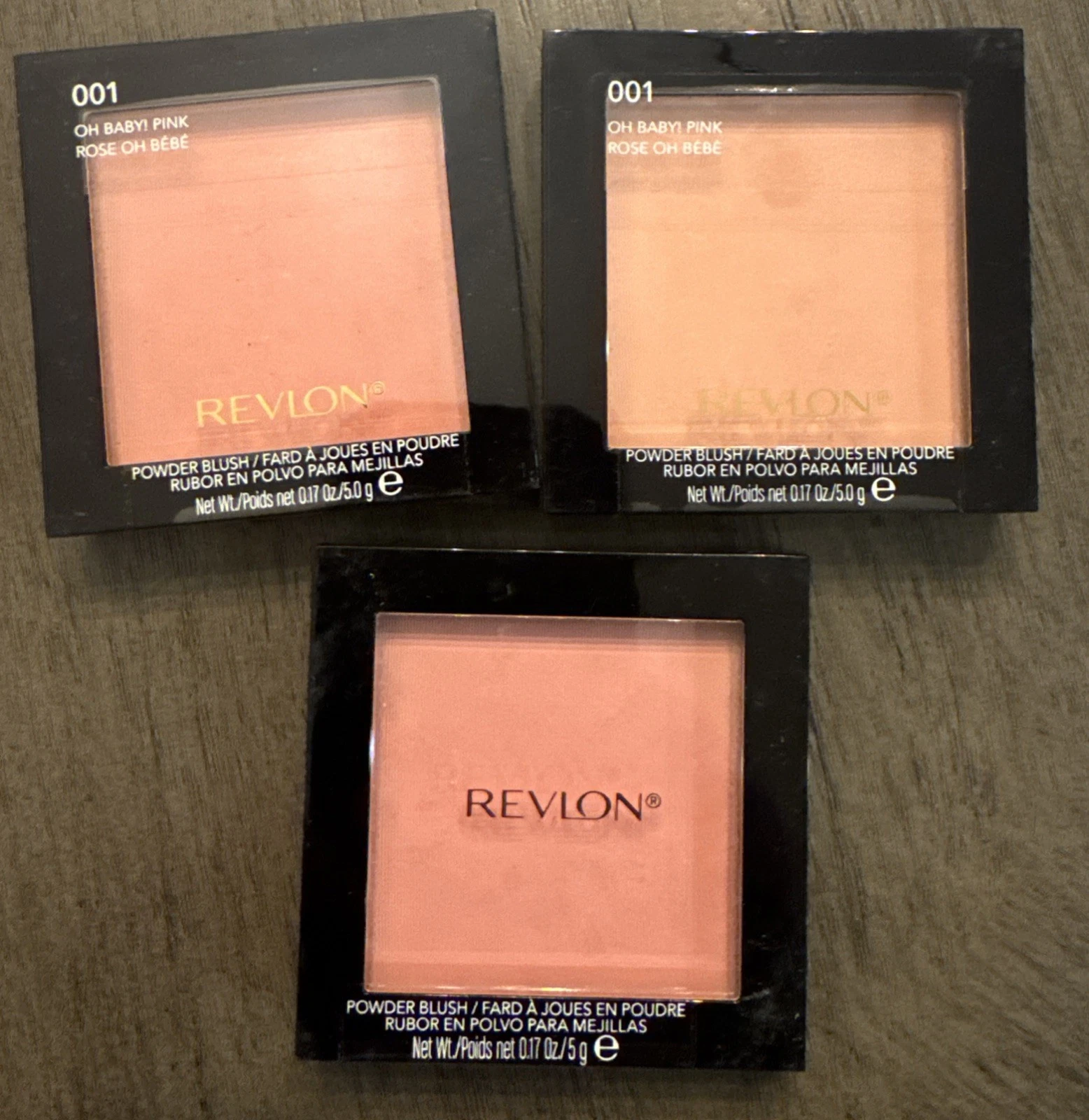 3 PACK!! Revlon Powder Blush "Oh Baby! Pink" 001