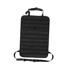 Car Seat Back Organizer, Tactical MOLLE Sag Proof Vehicle Panel Black, 1 PCS