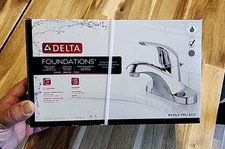 Delta Foundations Single Handle Centerset Bathroom Faucet - Chrome B51LF-PPU-ECO