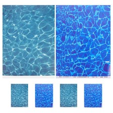 6pcs Water Ripple Sticker Sand Table Paper Sheet Outdoor Micro Landscape Models