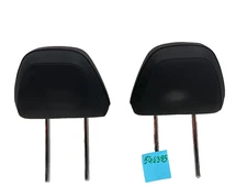 19 - 24 Subaru Forester Front Seat Head Rest SET Black Leather Red Stitch 💎 OEM