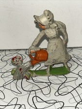 Woman Watering Flower Metal Figurine Made in USA 41/81