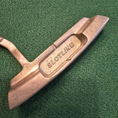 Putter Vintage Slotline 9813C – Face Fraisée – Laiton – Manche Acier 35″ – Très Bon état