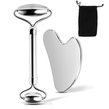 304 Stainless Steel Facial Roller Metal Gua Sha Facial Massage Tool Home Therapy