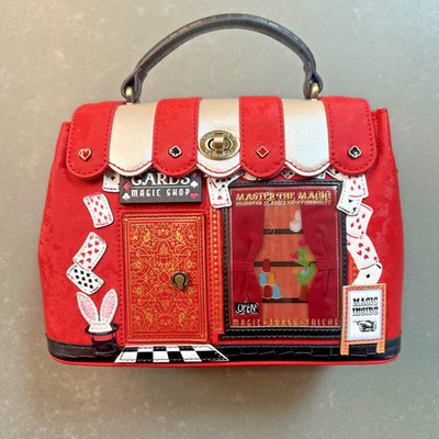 Vendula London House Of Cards Bag Magic Shop Handbag NWT w Straps
