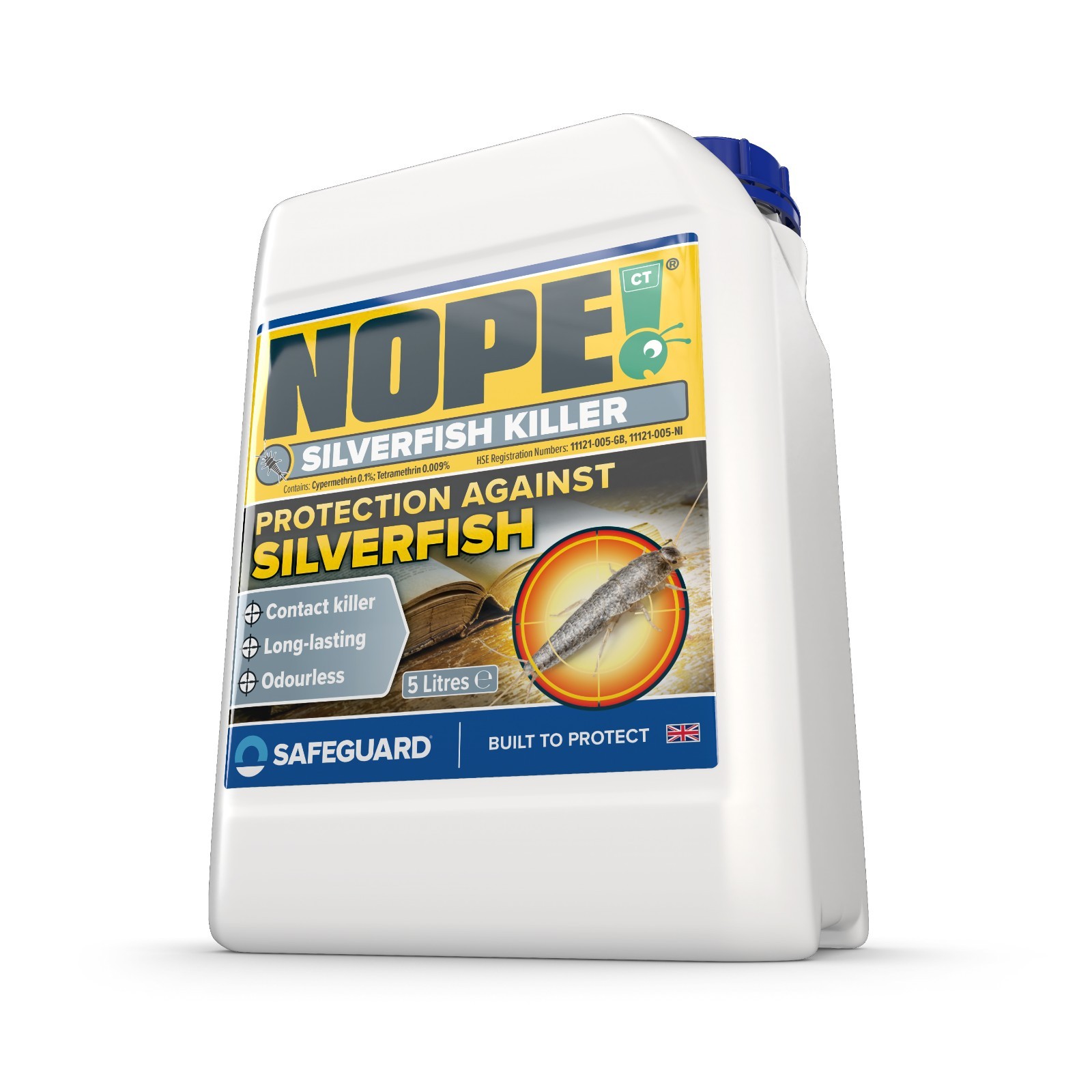 Nope! (5L) Nope Silverfish Killer Spray - Long-Lasting, Odourless, Fast Acting For Indoor And Outdoor Use - Image 2