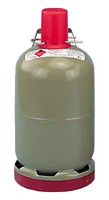 Gasflasche 5Kg, Grau, Stahl, Leer