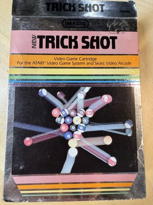 Trick Shot CIB Atari 2600 BY IMAGIC 1982 Complete in Box Manual - Tested