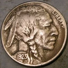 1923 S BUFFALO INDIAN HEAD NICKEL APPEALING SCARCE TOUGHER DATE WEAK REV STRIKE