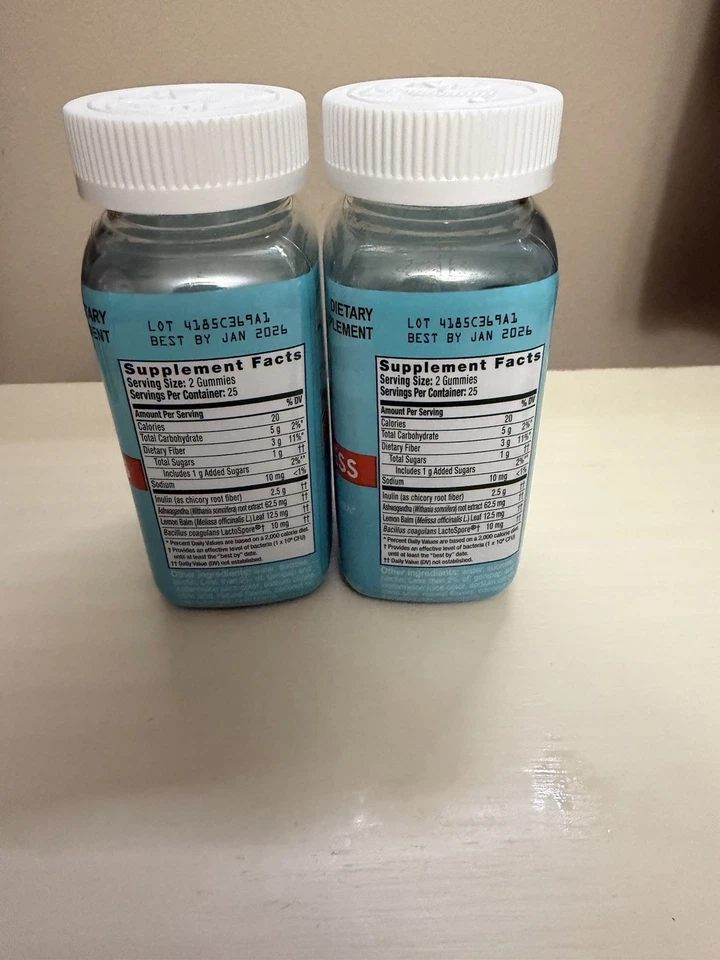 (2) ALIGN Probiótico DIGESTIVO DE ESTRÉS Ashwagandha 50 Gomitas - EXP. 01/26 Foto 2 de 3